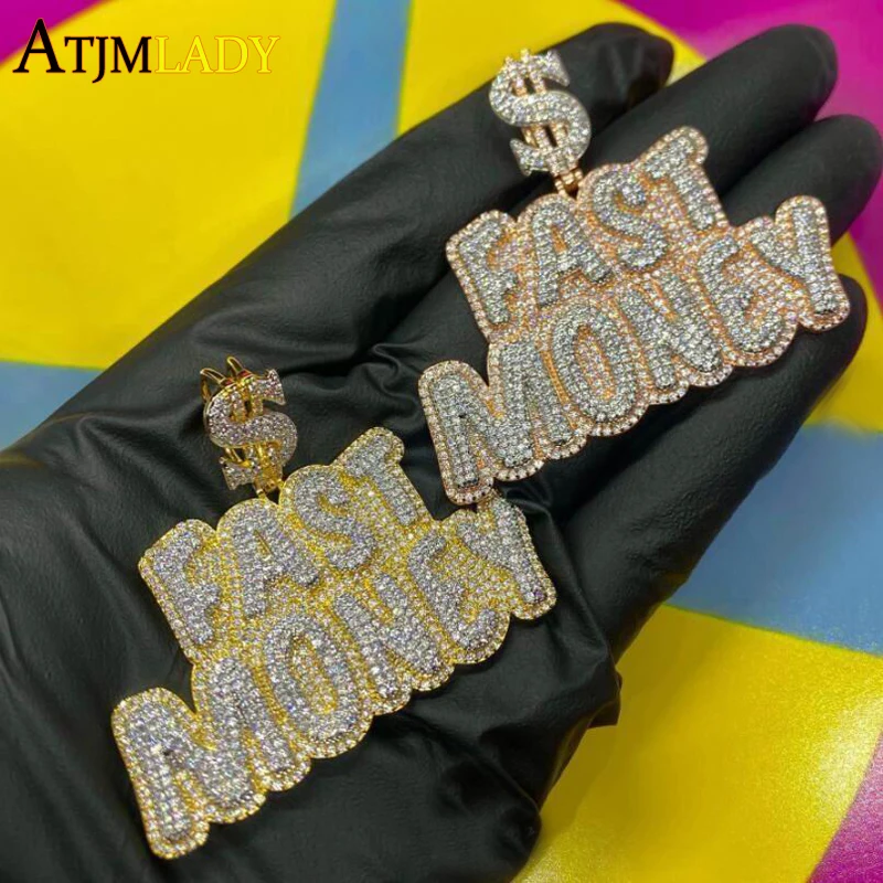 

Ожерелье мужское в стиле хип-хоп с блестящими фианитами, 5 А