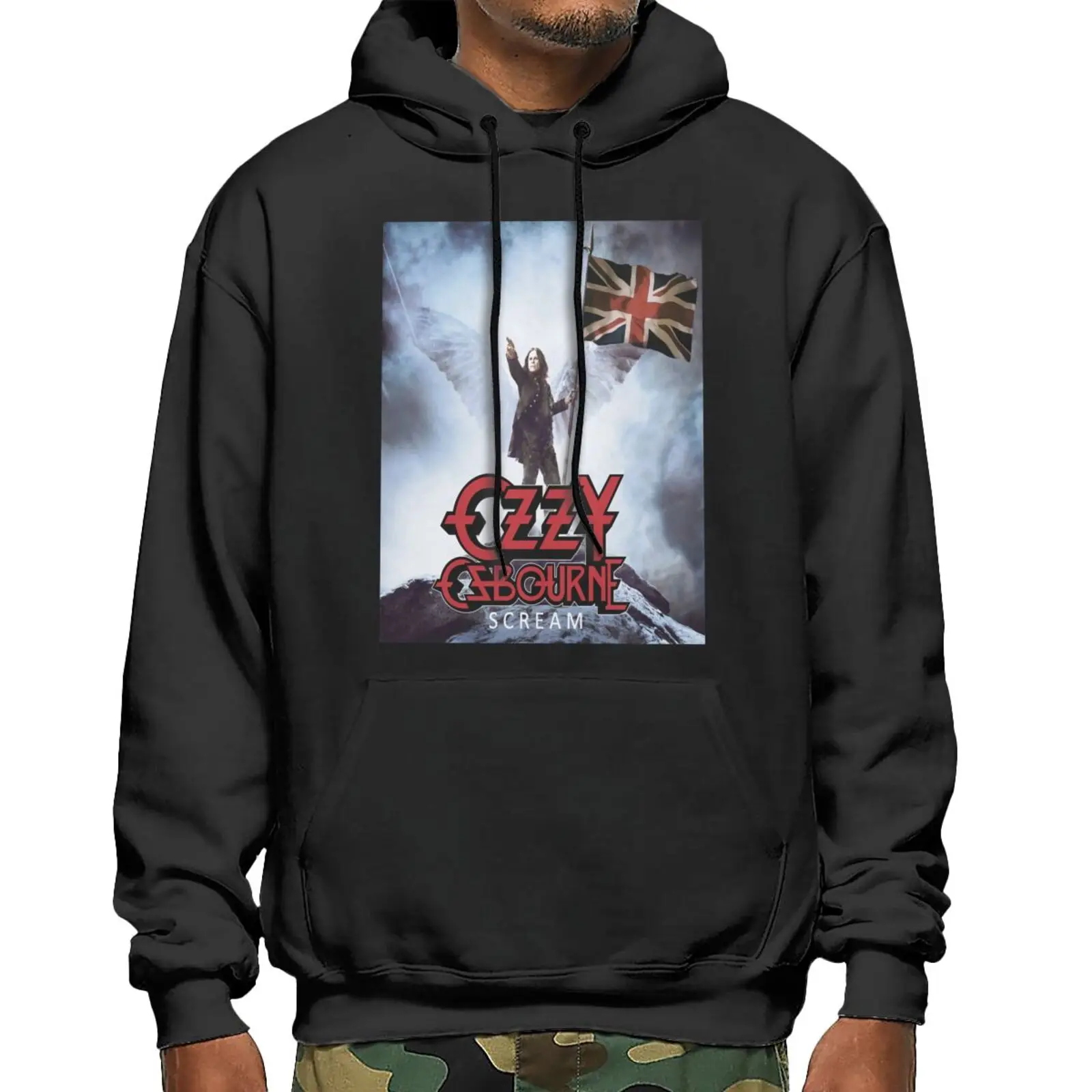 

Ozzy Osbourne Scream 2011 European Tour 1751 Hoodies Hooded Zip-Up Male Clothes Anime Hoodie Men Hoodie Paired Hoodies Cosplay