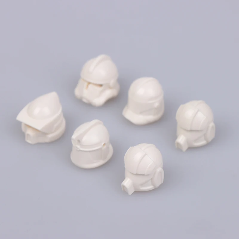 10Pcs First Order Mandalorian Snow Trooper Storm Clone Trooper Blocks Helmet