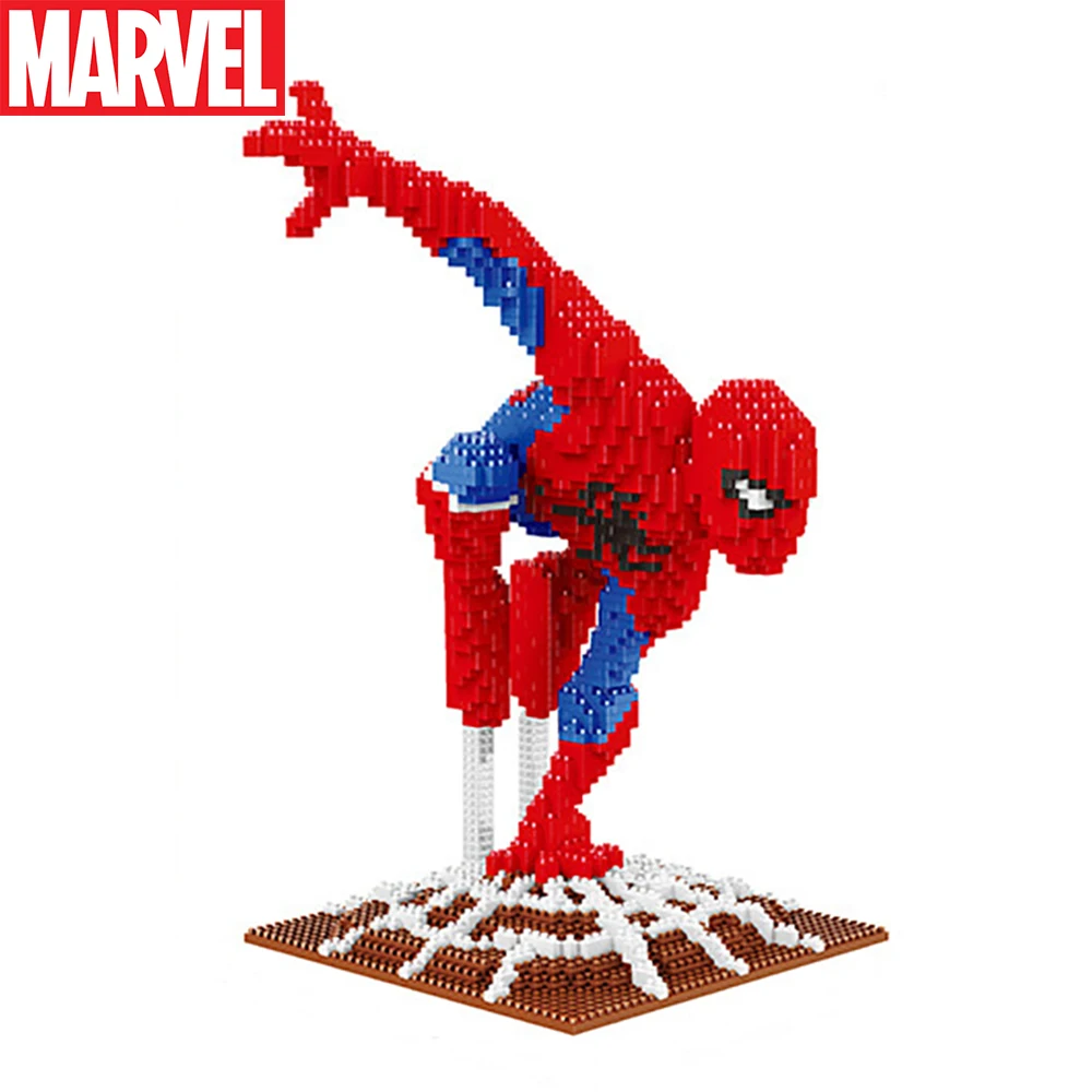 

Marvel Kids Building Blocks For Boys Spider-man Captain America Iron Man Building Block Assembled Toy Children's Educational Toy
