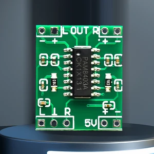 PAM8403 Super Mini Digital Amplifier Board 2.5V-5.5V 2 Channels Digital Sound Amplifier Module 2x3W USB Power Supply for Arduino