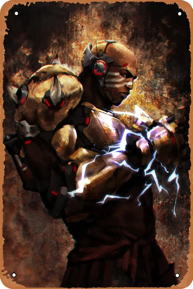 Lujiralun Судный кулак жетон Постер для видеоигр винтажный металлический знак