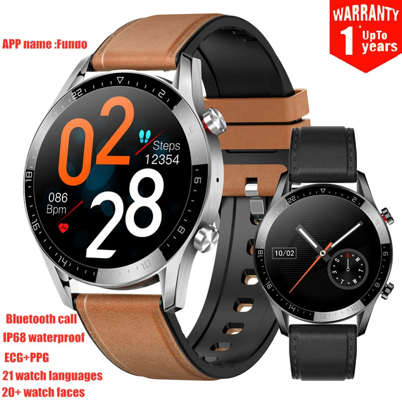 

L13 Upgrade Version Smart Watch GT05 Men Bluetooth Call ECG PPG Waterproof Blood Pressure Heart Rate Fitness Tracker Smartwatch