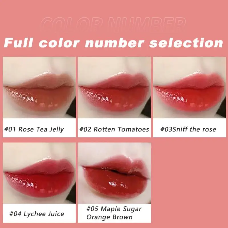 

Howeya Mirror Lipstick Matte Texture Lip Gloss Waterproof Sweat Resistant Long Lasting Lip Glaze Sexy Red Lip Makeup TSLM2