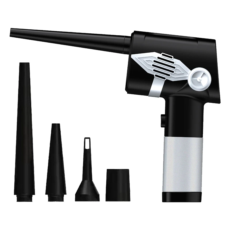 

Compressed Air Duster Keyboard Cleaner Portable Cordless Computer Dust Blower With Battery Display,5-Gear Speed