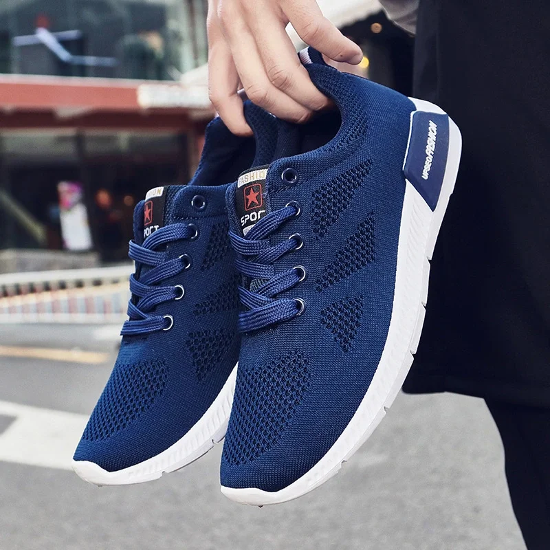 

2022 new autumn sports shoes, men's mesh cloth, breathable shoes, casual students, running shoes, Korean shoes, trend shoes
