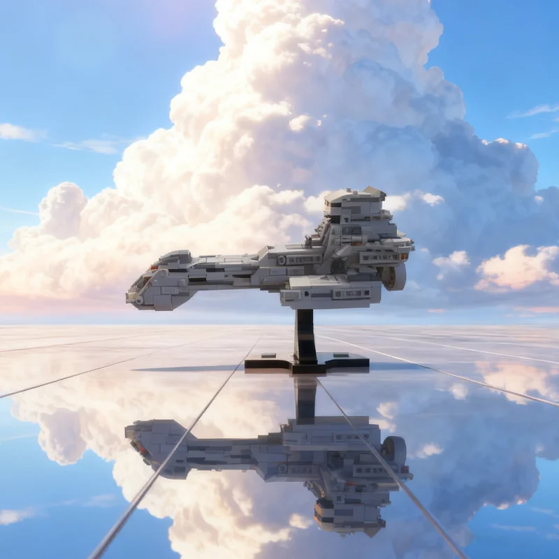 Фото 590 шт. MOC Stargate SG 1 Prometheus Midi масштаб значки модель игрушки строительные блоки архитектура DIY идея рождественские подарки креативный №1
