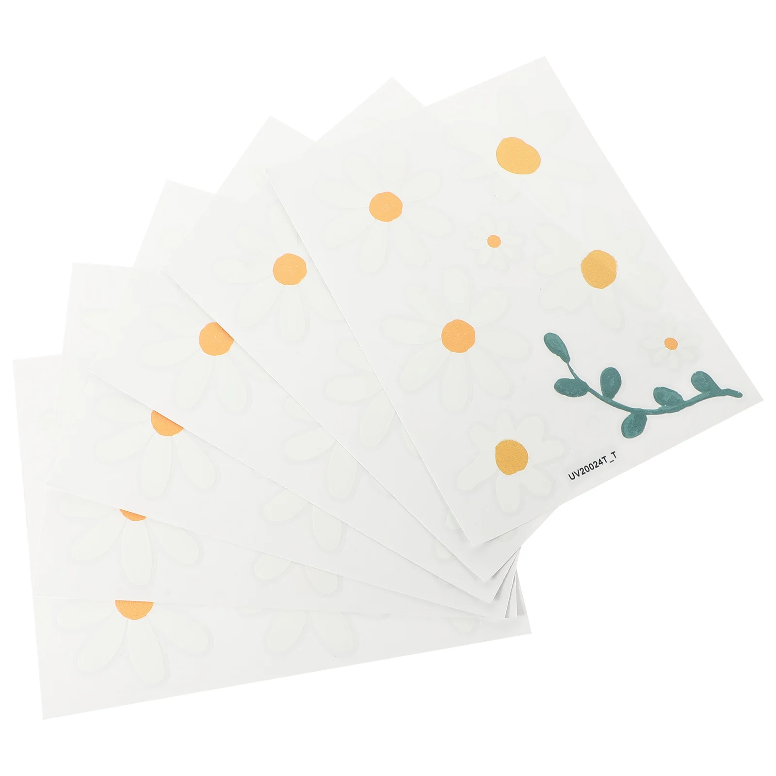 

6 Sheets Sticky Floral Decals Stickers Kids Bohemian Nursery Decor Girl Flower Wall Pvc Room Daisy Child Retro Wallpaper