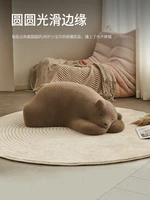lazy sofa lying down bear white leisure bedroom sleeping bear animal seat creative polar bear sofa chair