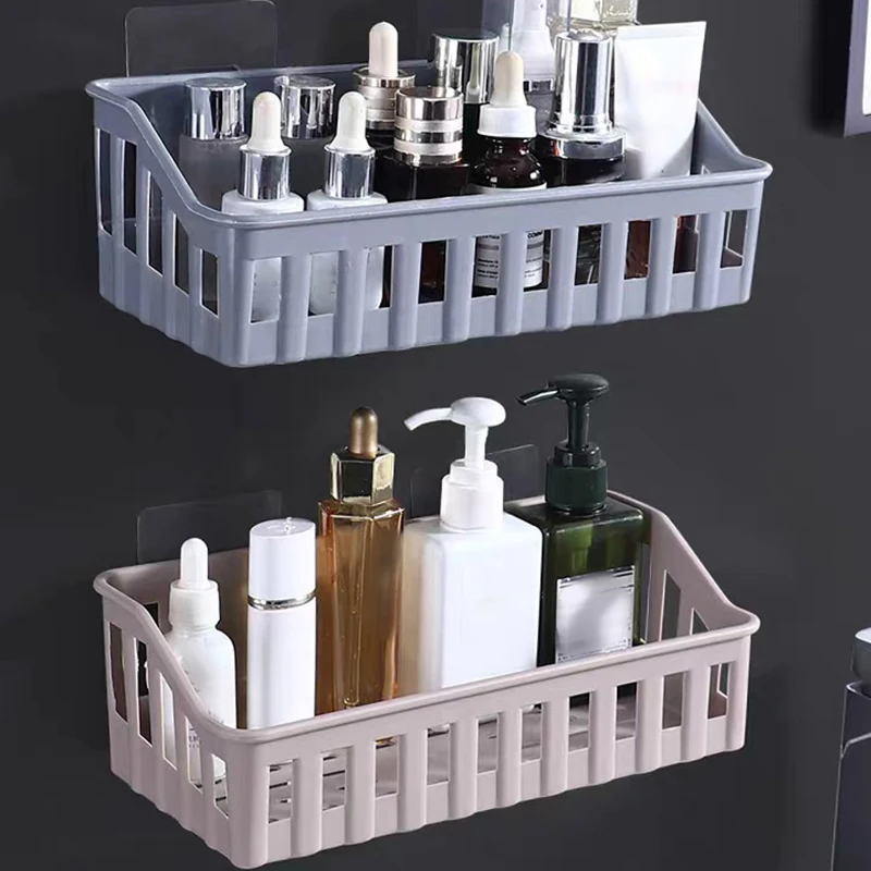 Организатор Per Bagno In Plastica Portaog Fisk Foro Wc Gratuito Шампунь Sapone Supporto Cosmetico Mensole Doccia A Parete