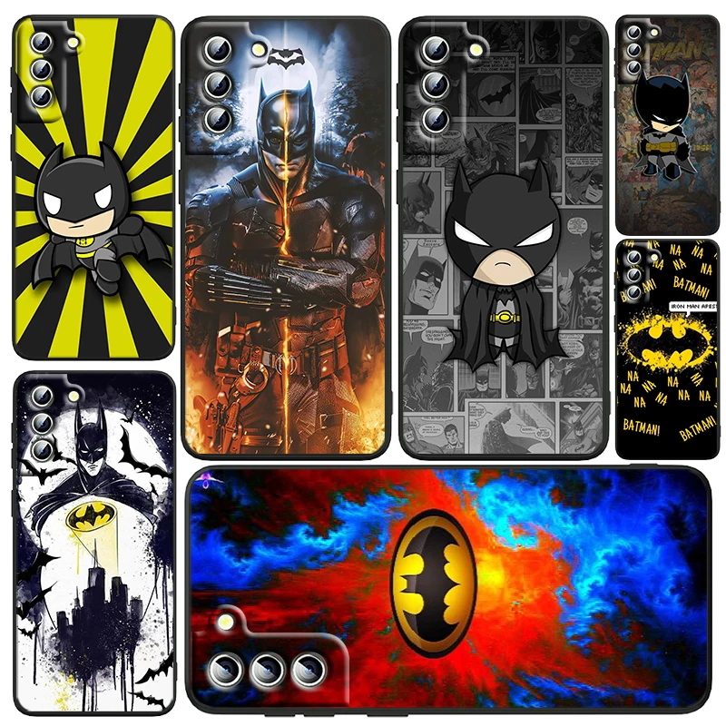 

Justice League Batman Heroes Phone Case For Samsung Galaxy S23 S22 S21 S20 FE Ultra Pro Lite S10 S10E S9 Plus 5G Black Funda