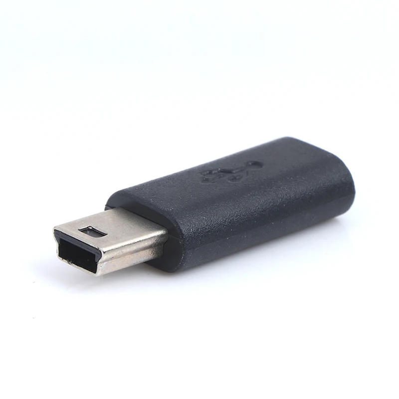 Горячая Новинка 1 шт. Usb-адаптер Вход Micro USB штекер-гнездо выход Mini черный