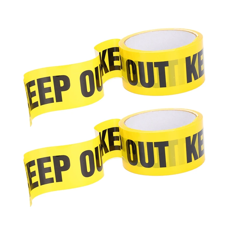 

2X KEEP OUT Barricades Tape 25 M Construction Site Packing to Secure Place Pickup
