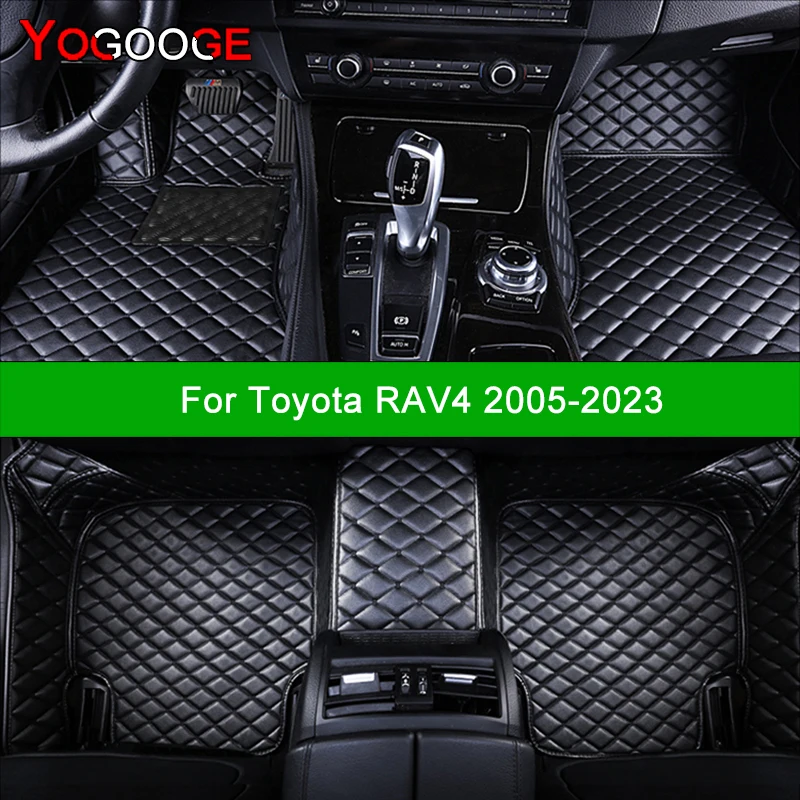 YOGOOGE пользовательские автомобильные коврики для Toyota RAV4 2005-2023 Аксессуары ног