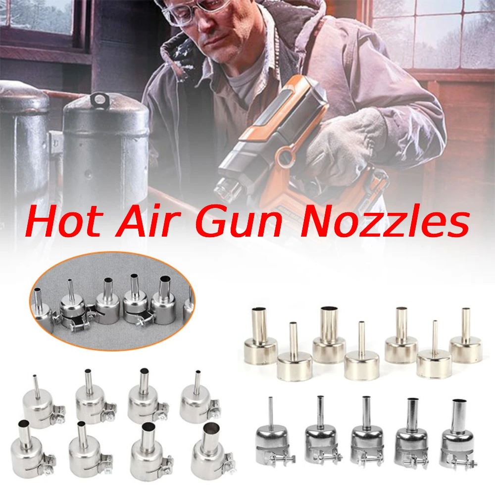 

Station Gun Blower Round Nozzles 3-12mm Hot Air Gun Nozzle Kit for 858D Welding Soldering Station Heat Gun Tips