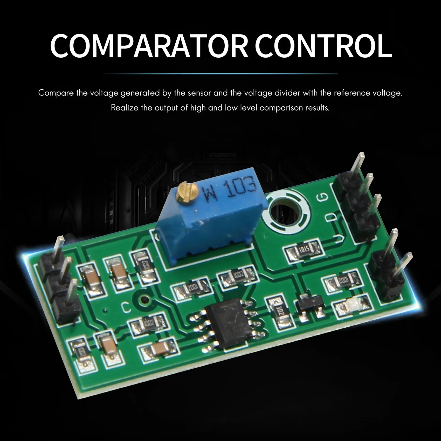 3Pcs LM393 3.5-24V Модуль компаратора напряжения со светодиодным индикатором Управление