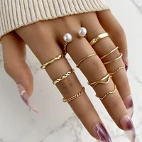 fashion vintage finger ring for women girls ring set jewelry