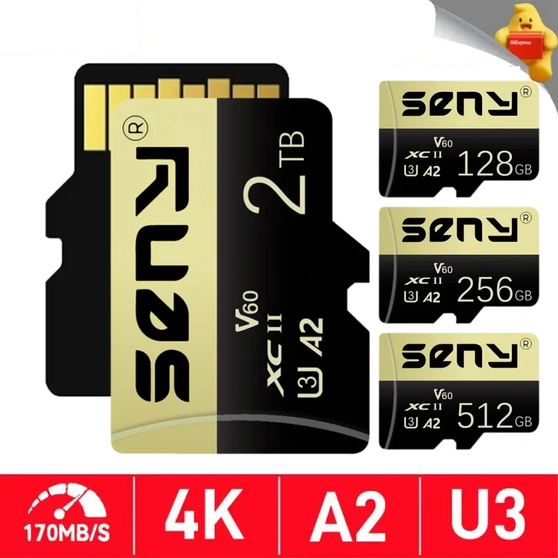 NEW Original Micro TF SD Card 2TB High Speed Memory 1TB Flash Class10 For Phone Camera Steam Deck