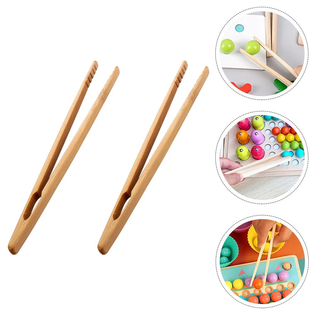 

2 шт., деревянные щипцы для обучения малышам