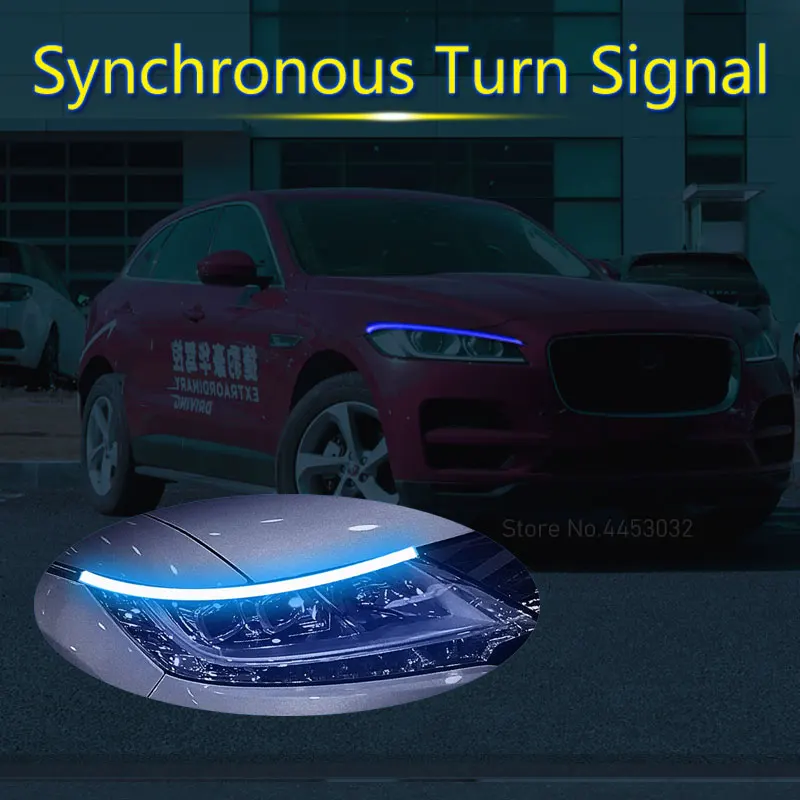 Для Jaguar X Type S E F Pace XF XE XJ DRL светодиодная полоса светильник Автомобильная фара 12 В с