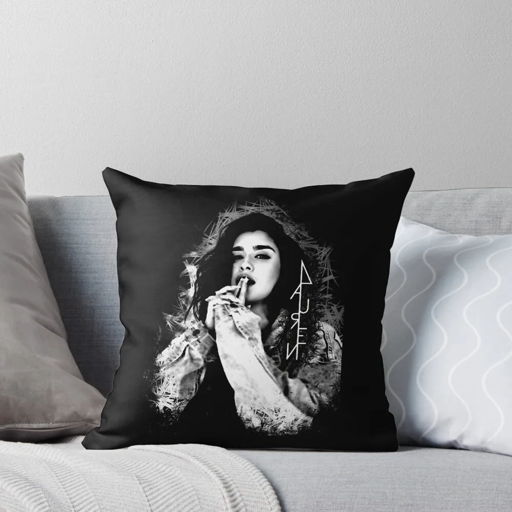 Черно-белая диванная подушка Lauren Jauregui с логотипом наволочка для дивана в клетку