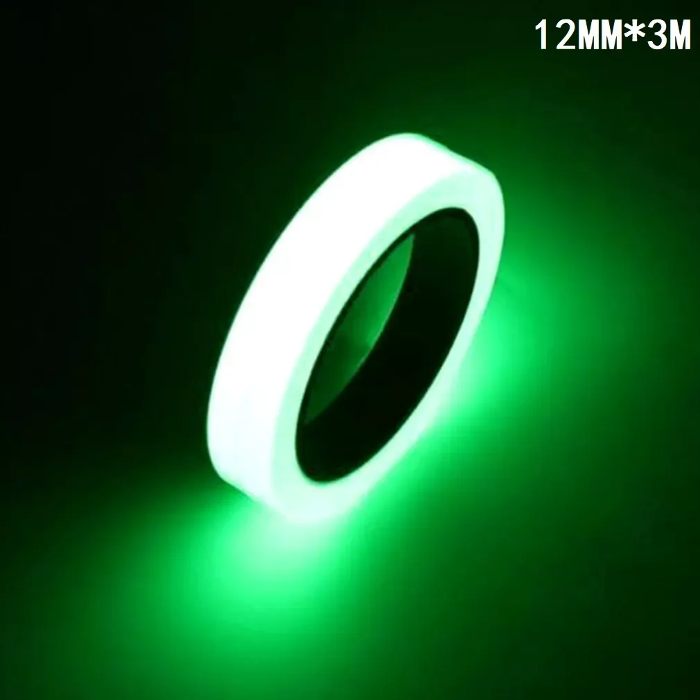 

Tape 12MM 3M Self-adhesive Tape Night Vision Glow In Dark Safety Warning Security Stage Home Decoration Tapes