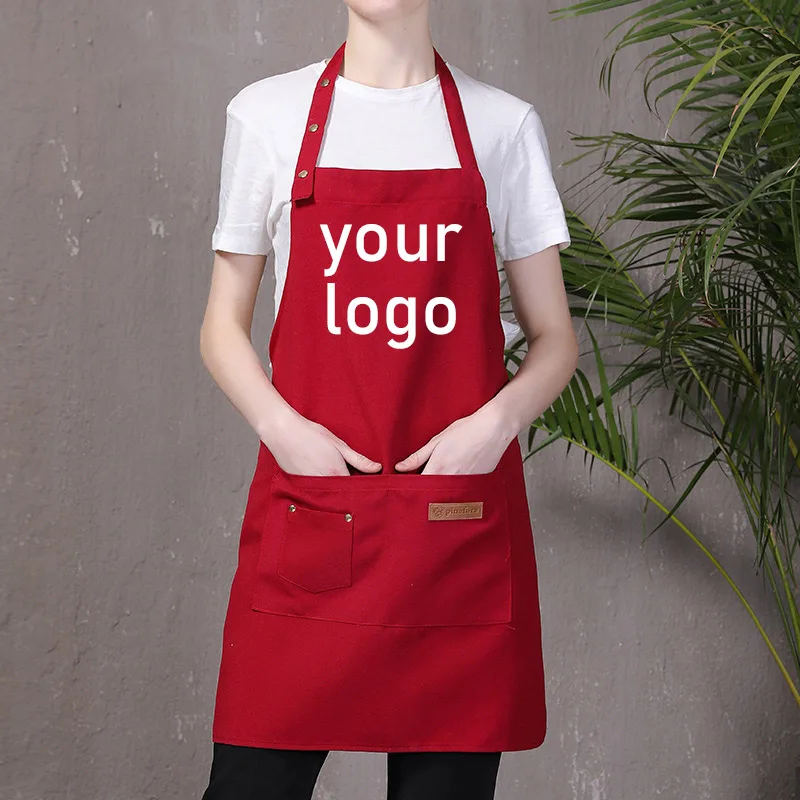 Пользовательский парикмахерский фартук с принтом логотипа