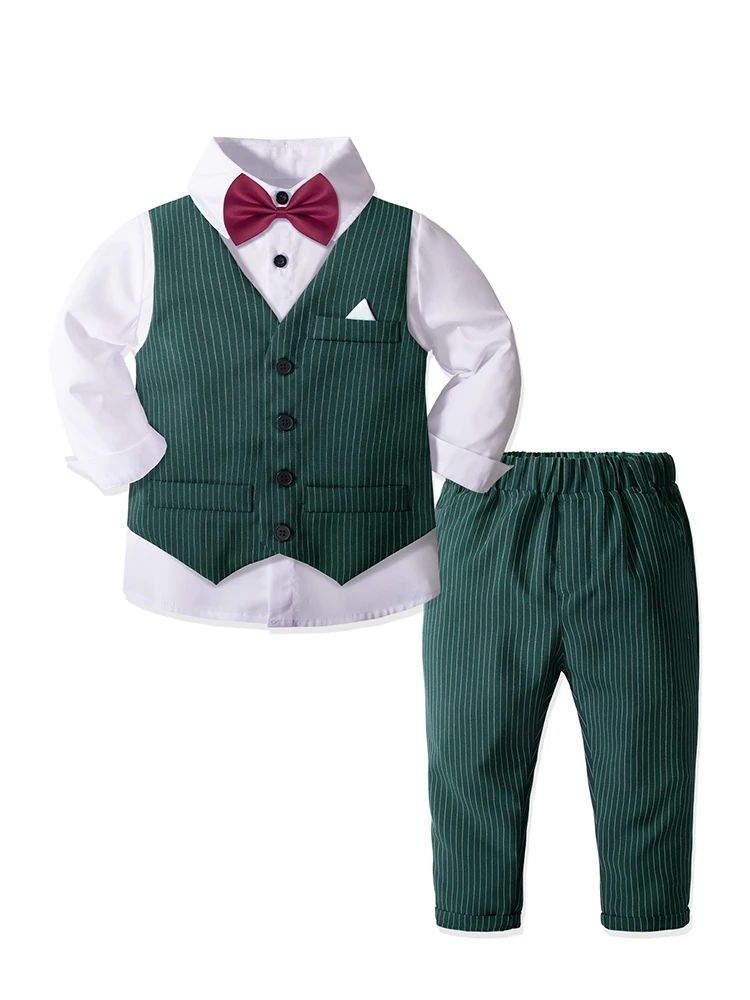 Комплект Официальной Одежды Для Мальчиков С Жилетом Рубашкой