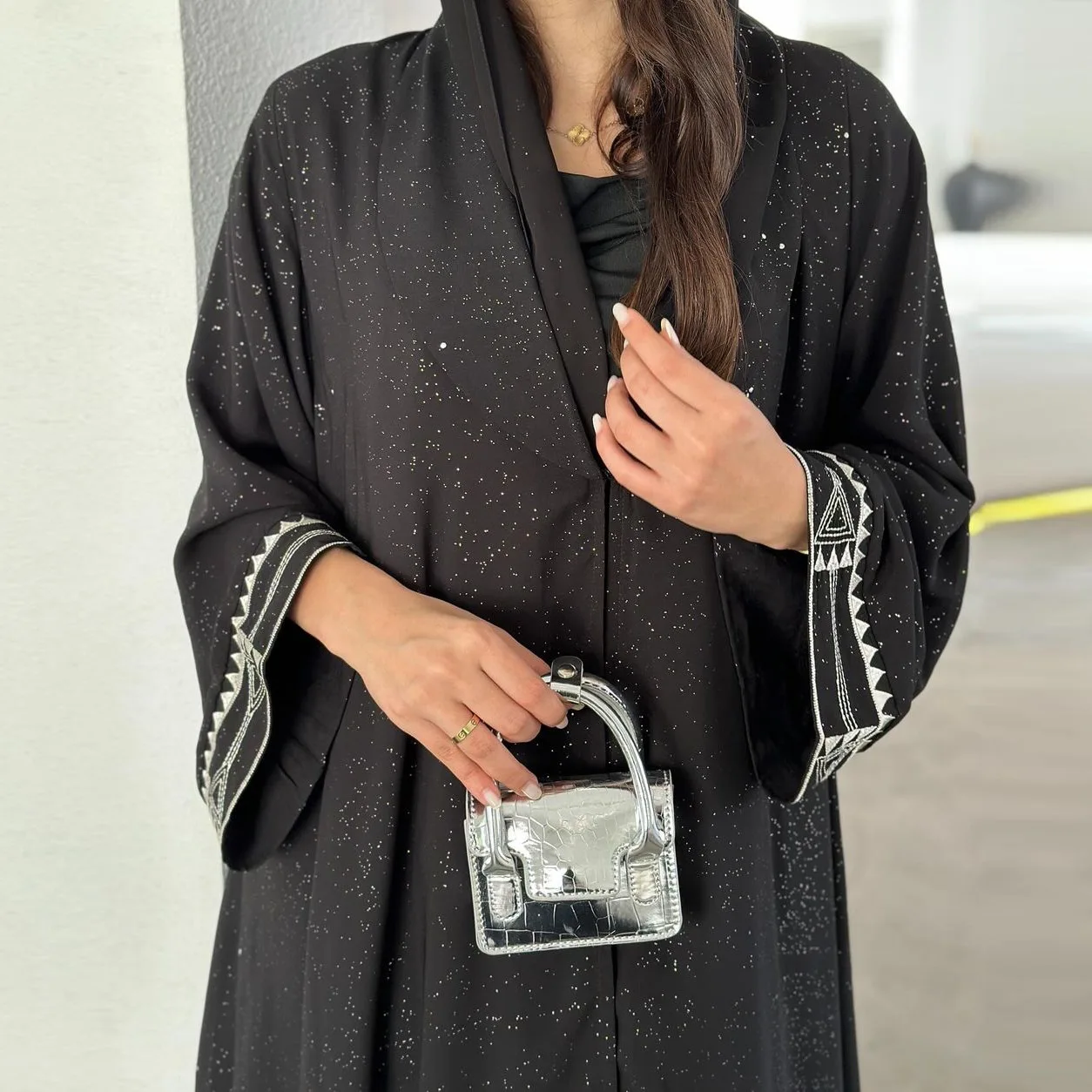 Женское платье с вышивкой Дубай Abaya открытое кимоно кардиган Рамадан кафтан