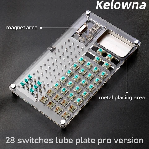 Переключатели Kelowna, станция для смазки, переключатели клавиатуры, переключатель для смазки, рабочая станция, переключатель для смазки, тестер для переключателей платформы