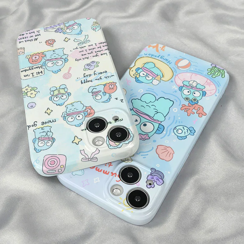 Милый мультяшный чехол с уродливой рыбой для IPhone 14 13 Pro Max задняя крышка телефона 12