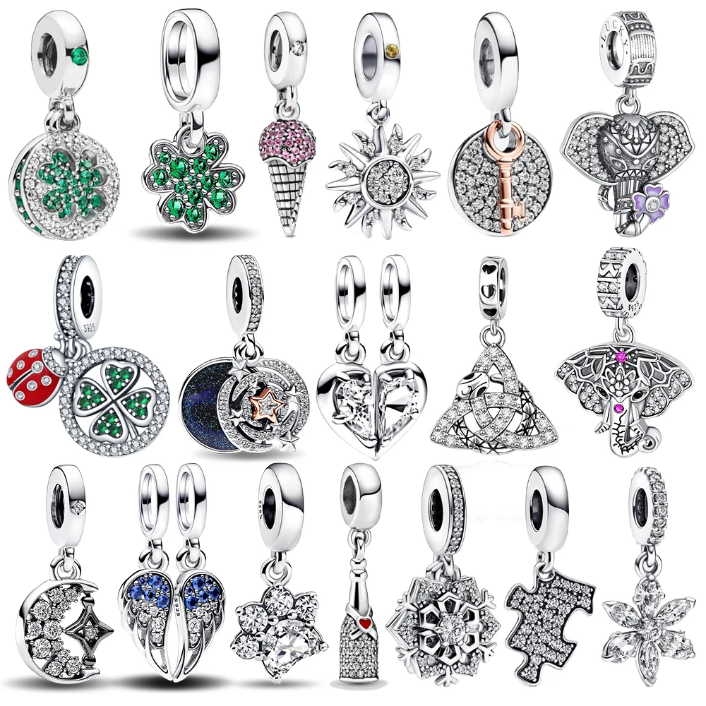 Сияющее искусственное серебро инкрустация клевера слона крыльев мороженого