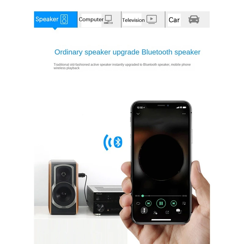 1 шт. USB Bluetooth-приемник-передатчик беспроводной адаптер для автомобиля ПК ТВ HD Hi-Fi