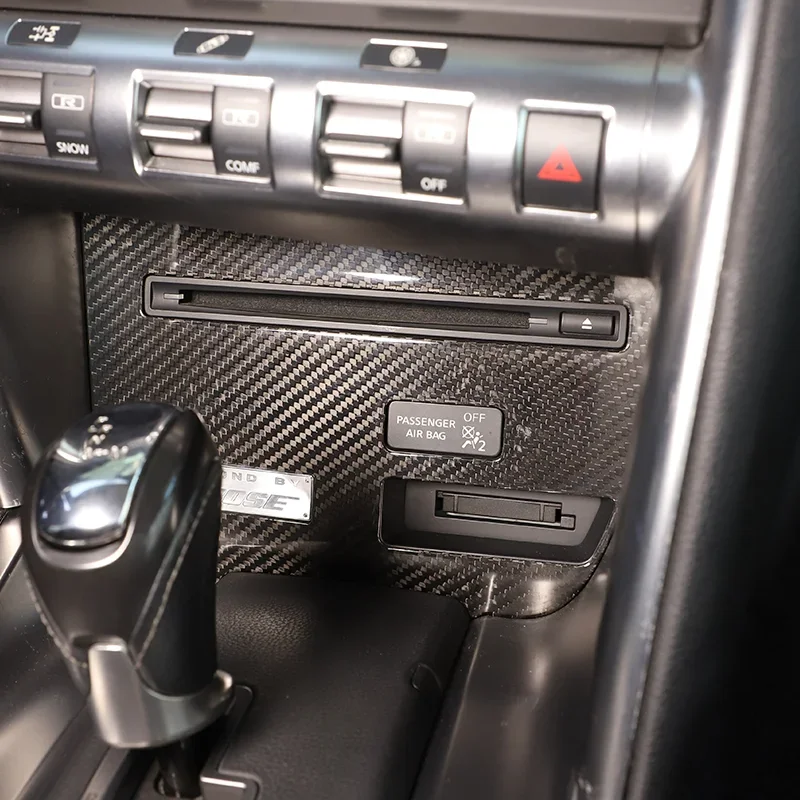 Для 08-16 Nissan GTR R35 Центральная рамка CD-панели отделка салона автомобиля аксессуары