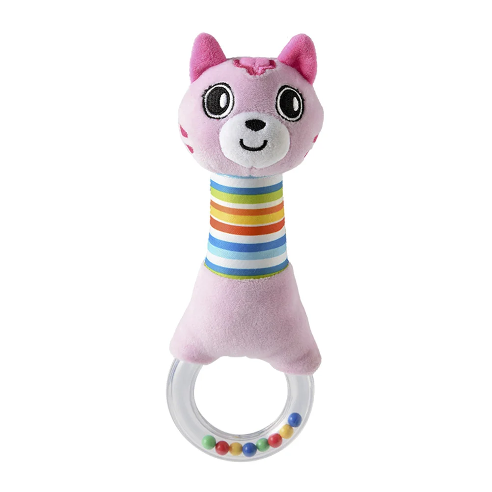 

Baby Plush Animal Hand Bell Rattles Toys Stuffed Doll Toys for Infants Toddlers Newborn (Cat)