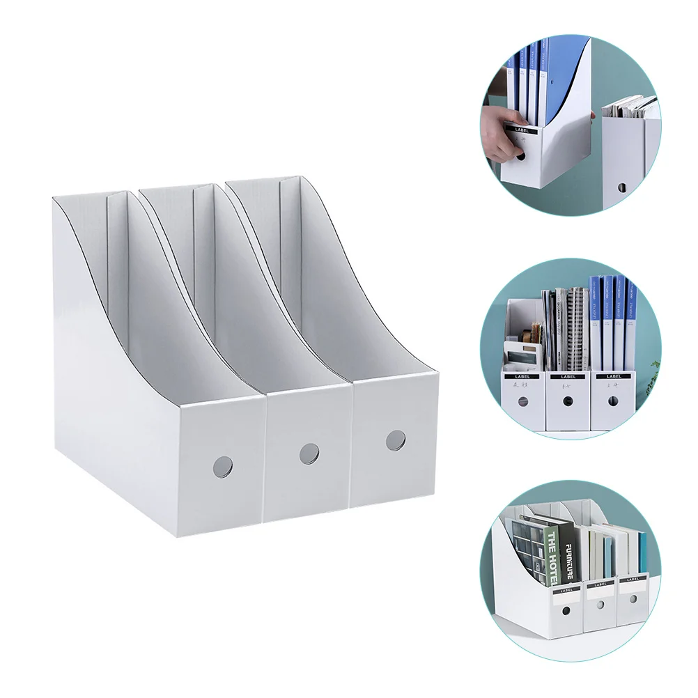 

File Magazine Holder Organizer Folder Box Book Office Document Desktop Sorter Desk Bin Rack Cardboard Envelopes Paper Household