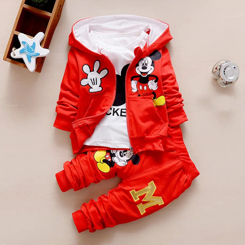 

Disney Baby Toddler Boy Girl Clothes Sets Kids Children Clothing Outfits Mickey Minnie Spiderman Cartoon Suit Kids Clothes