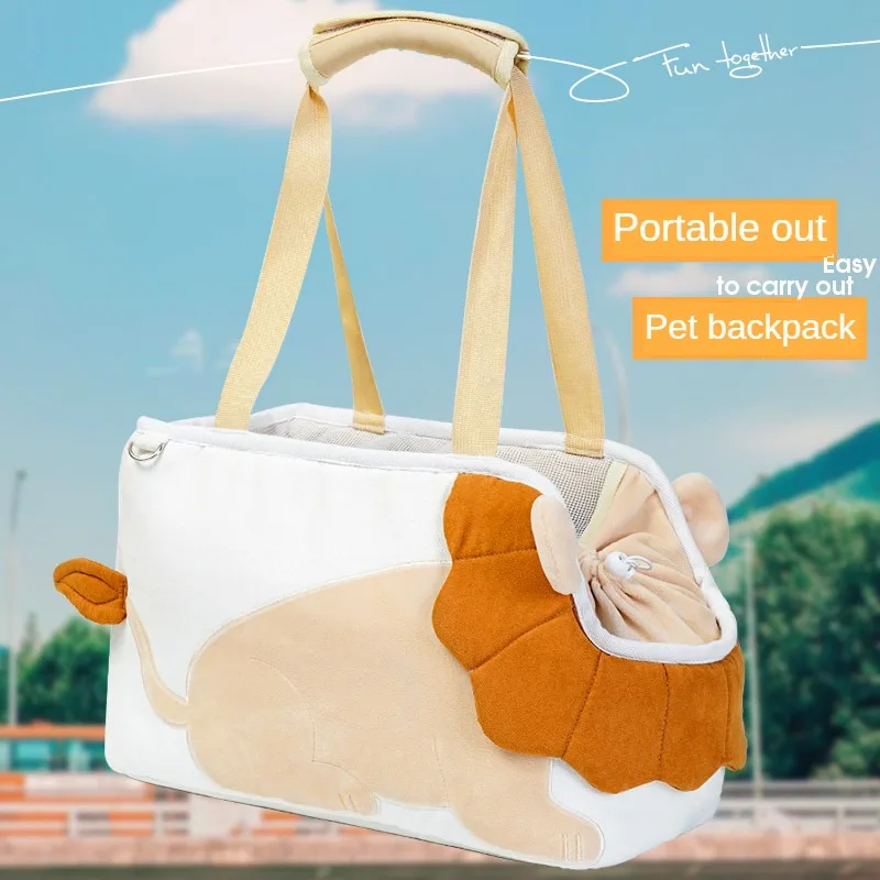 

Outgoing Portable Cat Large-capacity Backpack Outing Artifact Portable Hanging Cat Bag Small Dog Pet Dog Bag