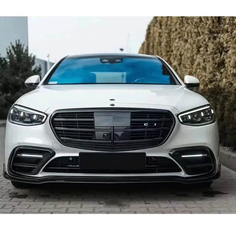 Спортивный передний бампер из углеродного волокна для Mercedes Benz S Class W223 2022 диффузор