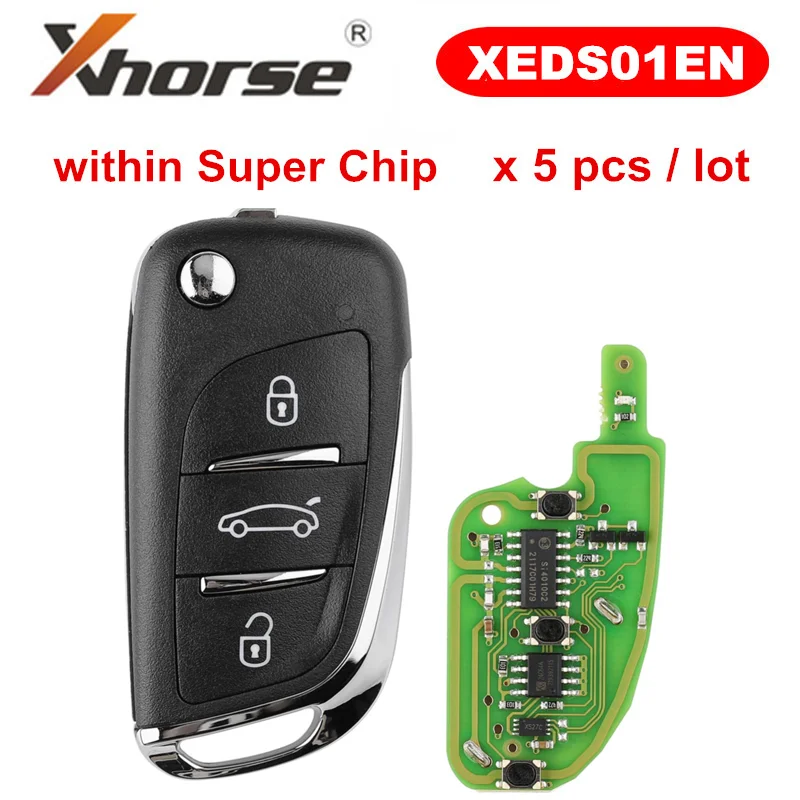 Универсальный Супер удаленный беспроводной ключ Xhorse VVDI2 XEDS01EN DS для XT27 XT27A66 VVDI Super