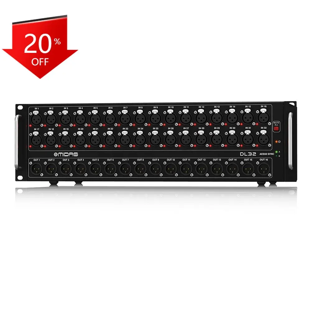 Midas M32 Digital Mixing Console DL32 Stage Box 32 Channels For Pa System Outdoor Concert Sound System
