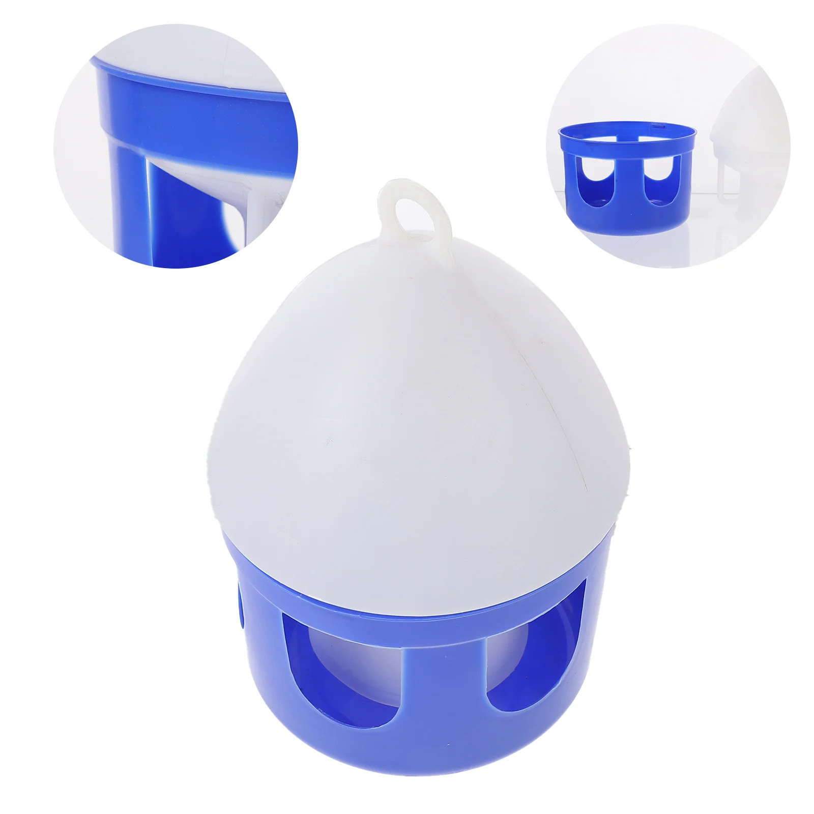 

Bird Cage Feeder- Drinker with Handle, Large Capacity Bird Pigeon Feeder Water Dispenser Waterer for Pigeon Birds Watering