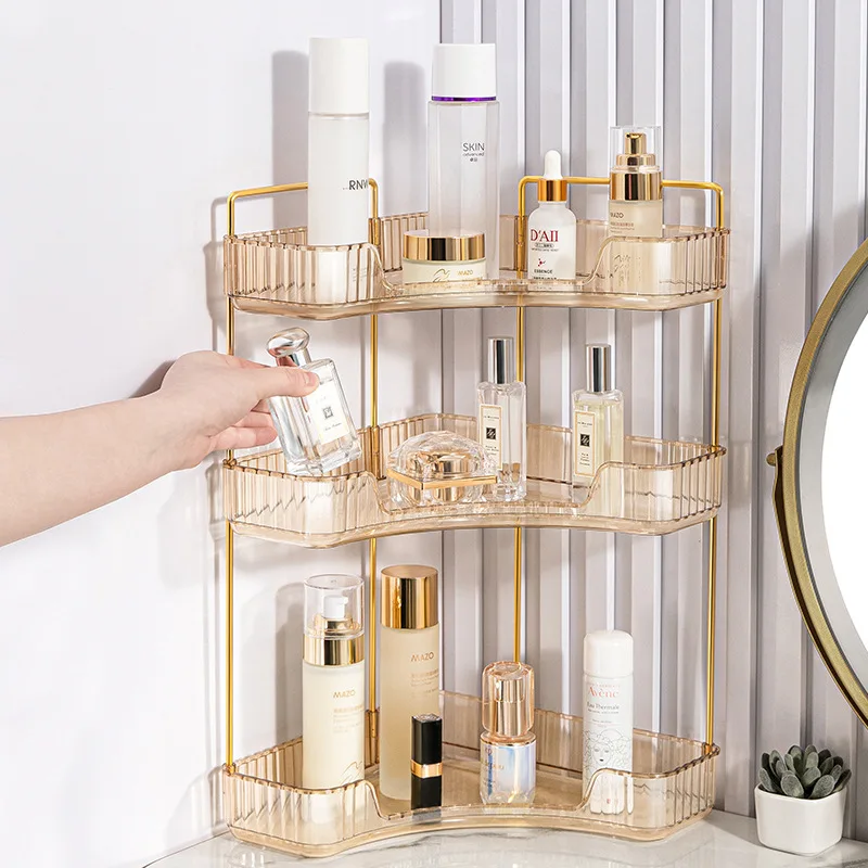 

Room Cosmetics Storage Box, Acrylic Bathroom, Bathroom, Kitchen Storage Rack, Dressing Table, Desktop Organizing Rack