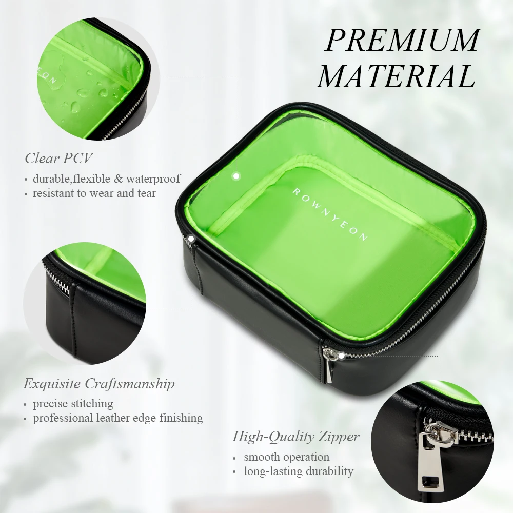 Прозрачная косметичка Rownyeon из ПВХ портативный органайзер для путешествий