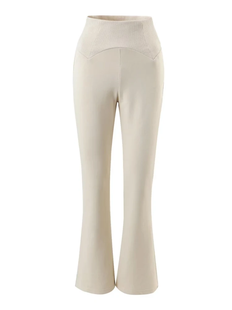 

Брюки унисекс с высокой талией, х/б, однотонные