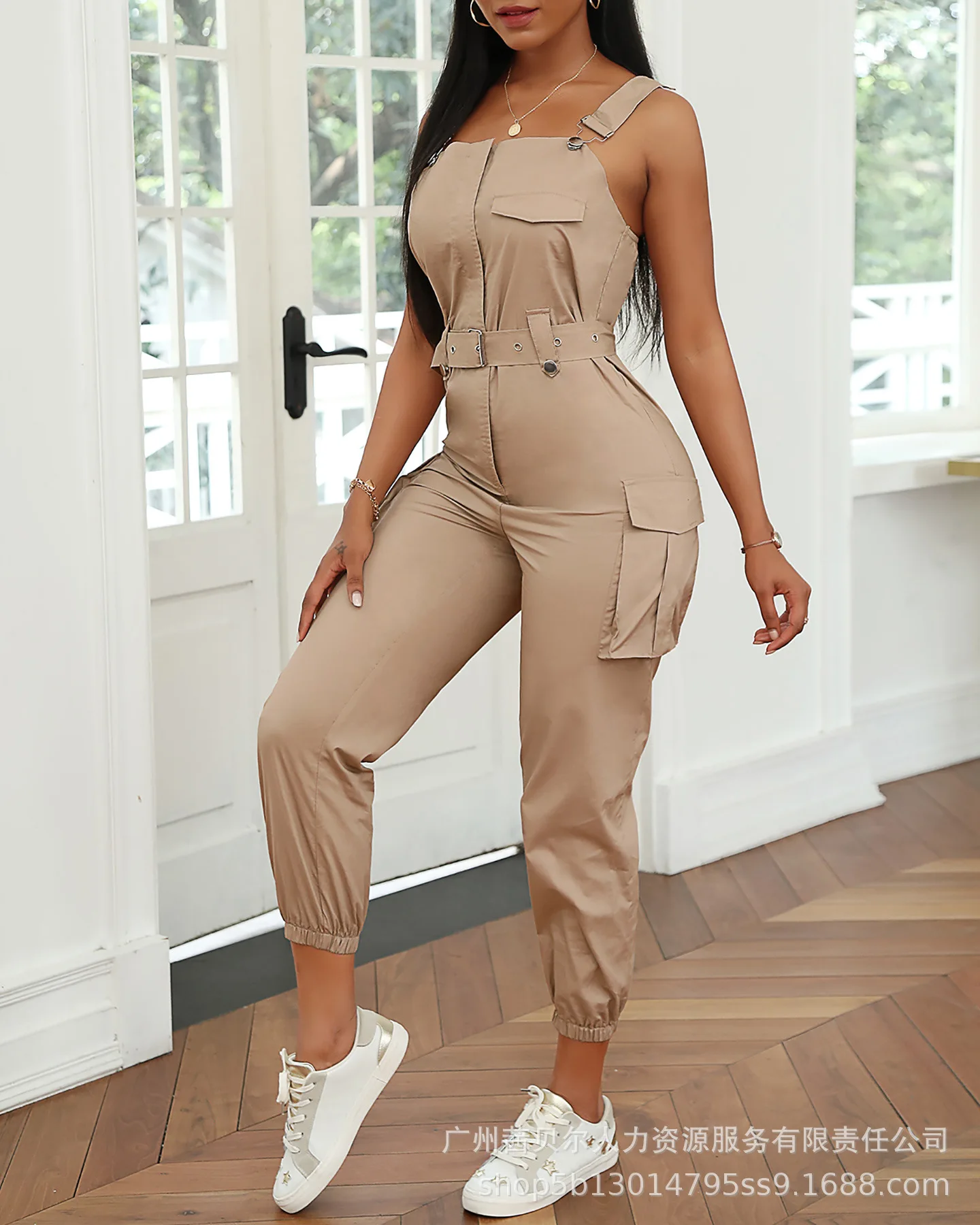 

New women's sleeveless work suit jumpsuit
