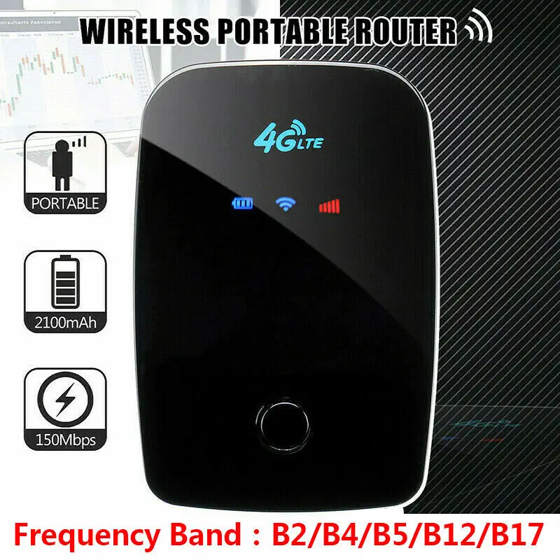 Europe Africa Asia Unlocked 150Mbps 3g USB Wi-fi 2100mAh Travel LTE Mobile Hotspot Modem 4G Wifi Router with SIM Card Slot MF906