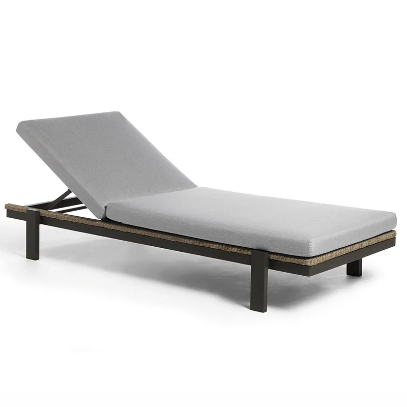 

Hot Fashion Outdoor Rattan Deck Bed Beach Chair Balcony Garden Pool Leisure Deck Chair