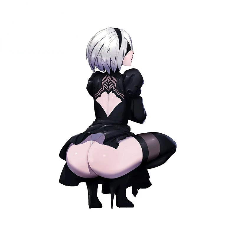 

13cm Sexy Girl NieR Automata 2B Render Personality Anime Girl Bumper Motorcycle Decal Car Stickers Car Accessories