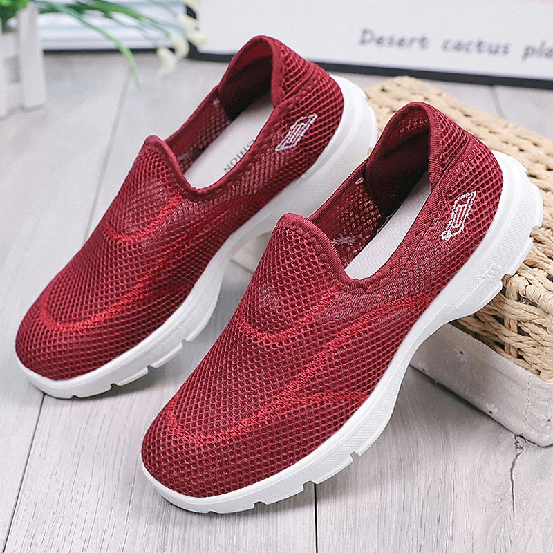 

Women Casual Shoes Fashion Unisex Sneakers Breathable Mesh Walking Shoes Lover Spring Summer Tenis Feminino Soft Flat Shoes